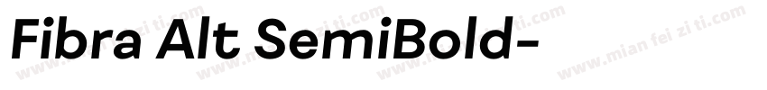 Fibra Alt SemiBold字体转换